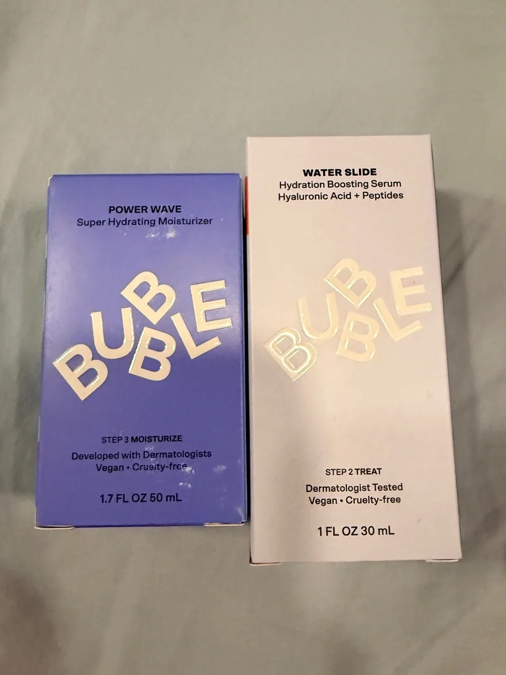 Bubble moisturizer and hydrating serum set